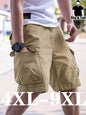 Men's plus Size Casual Work Shorts Trendy Comfortable 4XL-9XL Loose Fit Utility Pants for Big And Tall Men