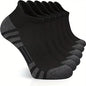 3 Pairs Ankle Athletic Running Socks Cushioned  Breathable Low Cut Sports Tab Socks For Men And Women