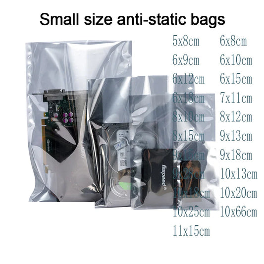 ESD Bag with Top Open Anti Static Shielding Package for Storage Electronic Components PCB Board Protection USB Pouches