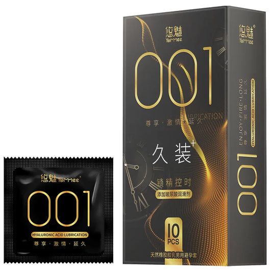 Delayed Ejaculation Condoms Ultrathin 001 Sex Toys Penis Cock Sleeves for Men High Stimulated Skin Feeling Adult Sex Accessories