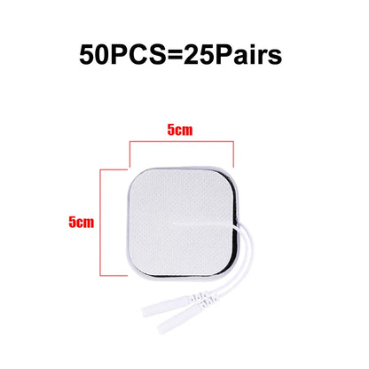5x5cm 4x4cm Muscle Stimulator Electrode Pads Non-woven Fabric Self Adhesive Replacement Pads for Tens Digital massage Machine