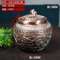 Pet Memorial Keepsake Container for Ashes Tea Canister Coffin Box for Human Ashes Metal Cremation Animal Urn Funeral Home Decor