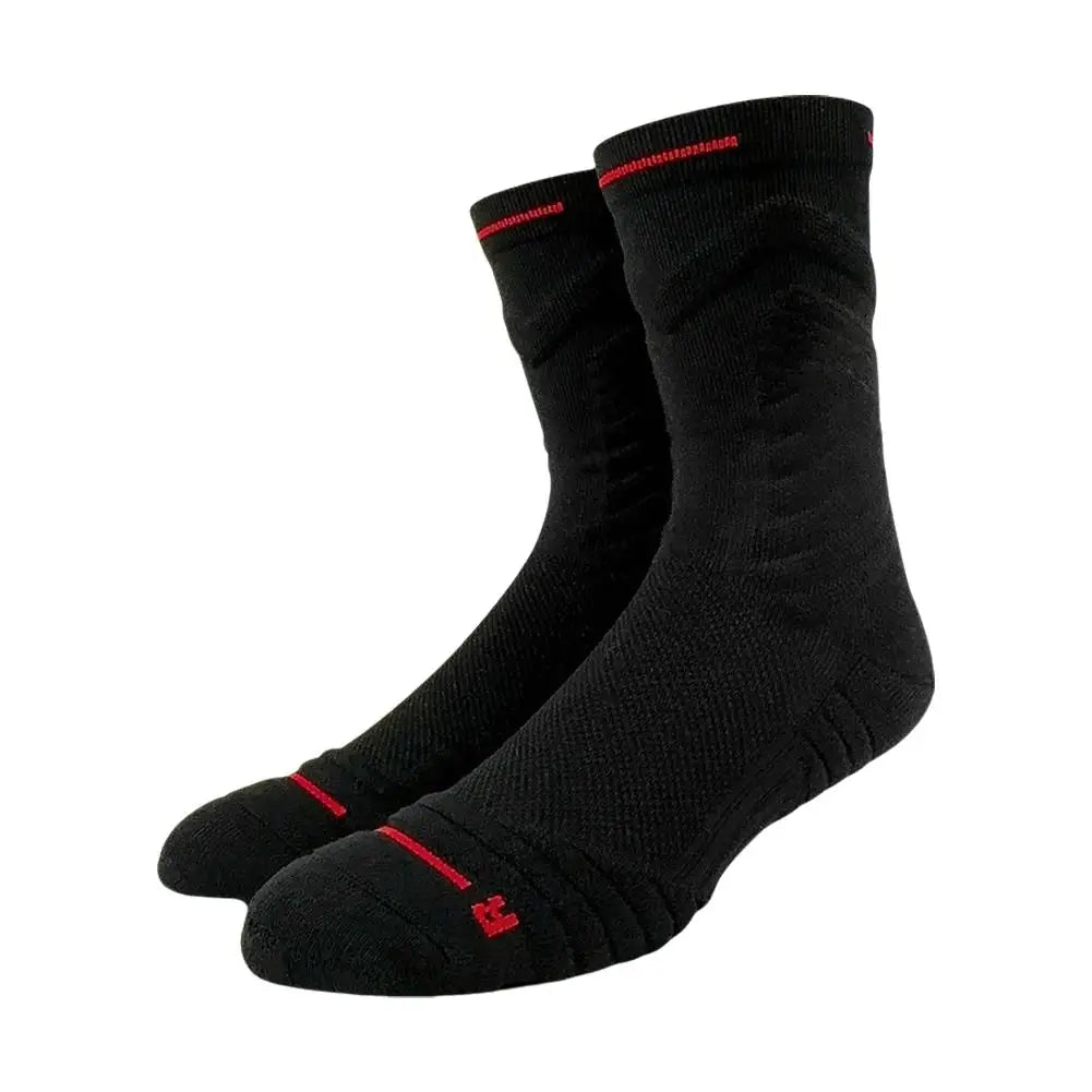 1Pair Professional basketball socks thickened towel bottom game training sports socks ankle protection non-slip socks