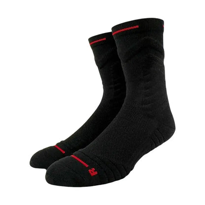 1Pair Professional basketball socks thickened towel bottom game training sports socks ankle protection non-slip socks