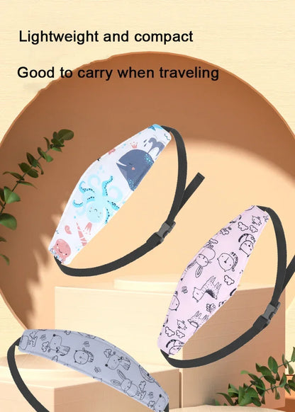 Toddler Sleep Positioner Baby Carseat Head Support Adjustable Infant Stroller Neck Relief Strap Pillow Fastening Belt Headrest