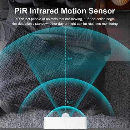 Tuya WiFI Motion Sensor PIR Smart Human Body Home Burglar Sensor APP Remote Control Smart Life For Smart Home Work With Alexa