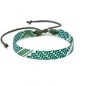 Geometric Polka Dot Palestine Bracelet for Men Women Hand Multicolor Weave Arabic Style Gaza Flag Jewelry Accessories