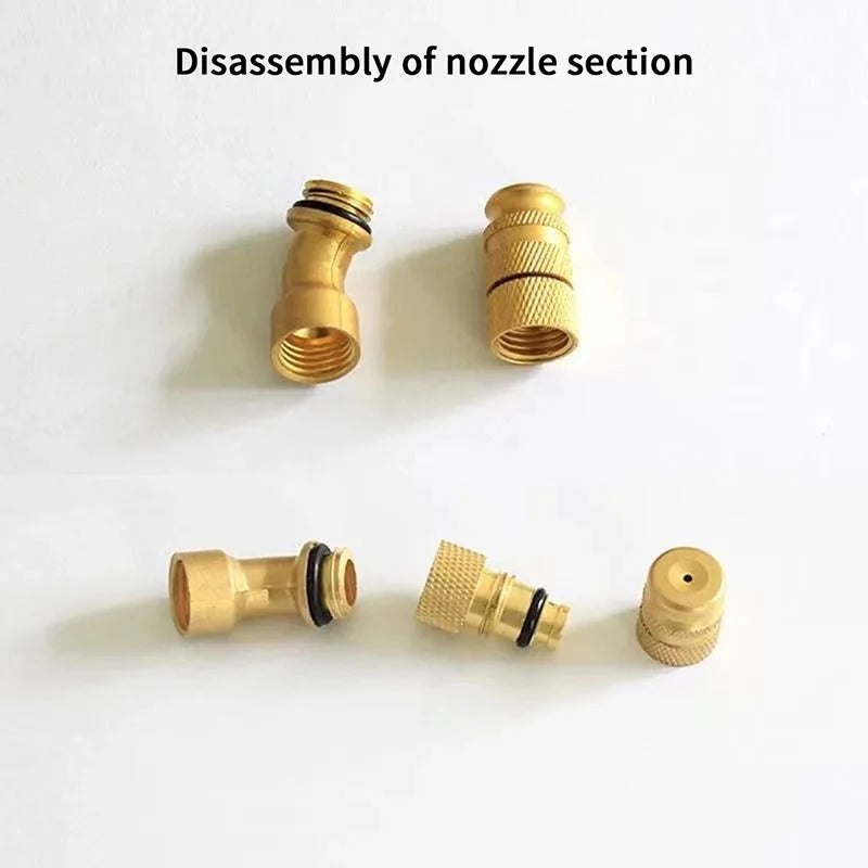 Sprayer Brass Atomization Nozzle Adjustable Spray Garden Medicine Cleaning Machine Agricultural Electric Sprayer Long Range