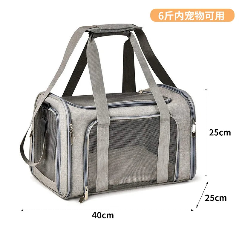 Large Capacity Mesh Breathable Pet Bag Outdoor Portable Cat Backpack Breathable Mesh Pet Travel Carrier Cats Daily Outdoor Use