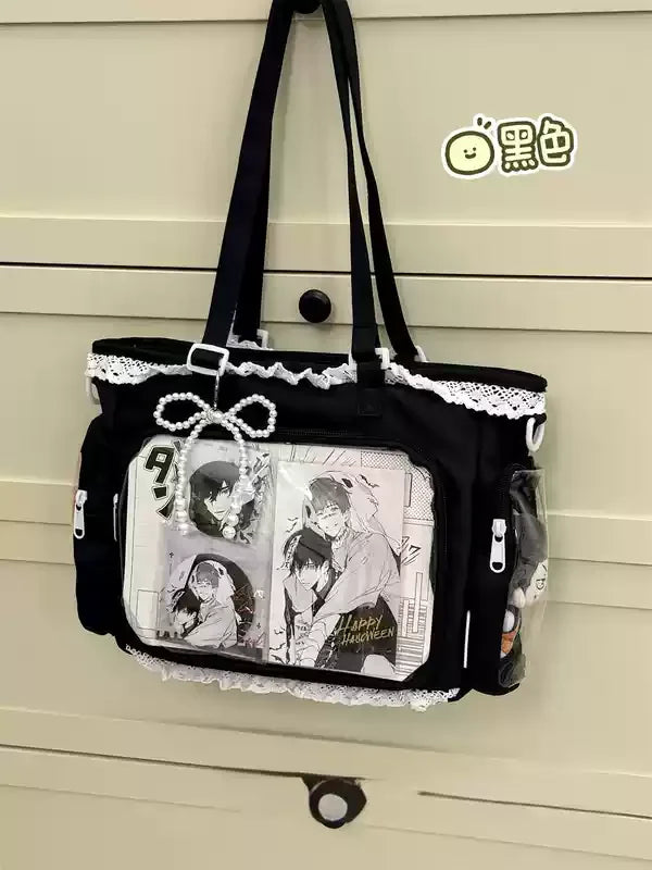 Ballet Girl Has A Large Appetite Itabag Japanese 2D Single Shoulder Cross Body Goods Bag Gift For Friends Only No Dolls No Card