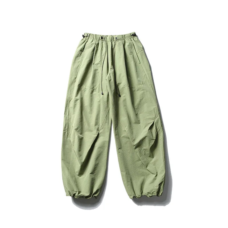 Men Streetwear Fashion Loose Casual Lightweight Quick Dry Sport Pants Women Outdoor Techwear Cargo Baggy Pant Boy Girl Trousers