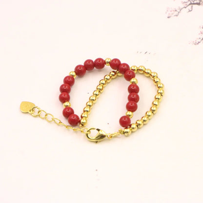 Lovely Fashion Natural Stone Bead Bracelet Baby Girls Lobster Clasp Accessories Girls Yoga Christmas Wedding Gift Jewelry Charm