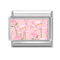 2025 Women's Fashion Colorful Flowers Oil Painting Style Series Italian Charms Fit 9mm Stainless Steel Bracelet DIY Jewelry Gift