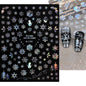 Winter Christmas Atmosphere Nail Stickers Snowman Snowflake Wapiti Self-adhesive High Quality Cute Nail Stickers Nail Art Deco