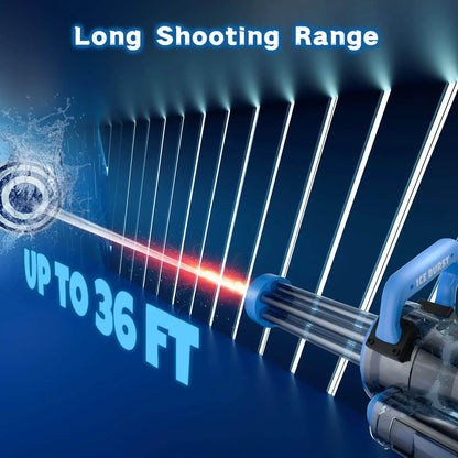 2025 The Strongest Gatling Electric Water Gun Toy, Summer Beach Pool Battle Light Shooting Water Gun Boy Adult Children Gifts