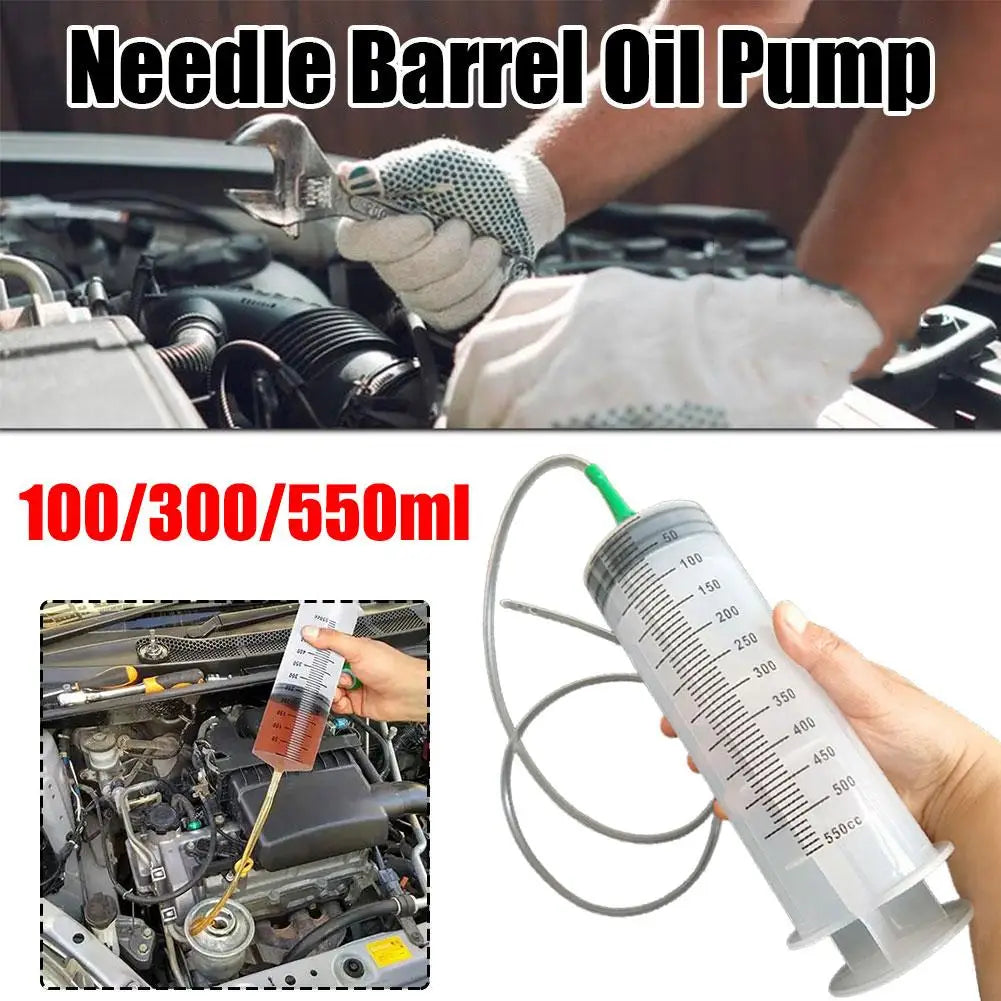 New Large Capacity Syringes Oil Pump 100/300/550ml With 1m Hose Pet Feeding Measuring Pump Hydroponics Nutrient Big Syringe 2024
