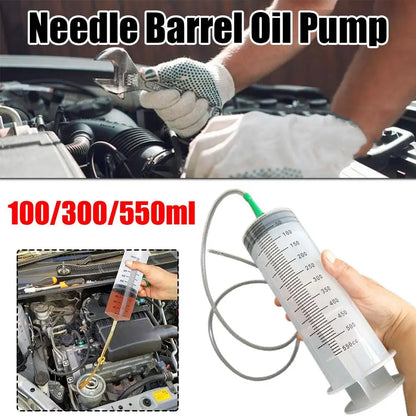 New Large Capacity Syringes Oil Pump 100/300/550ml With 1m Hose Pet Feeding Measuring Pump Hydroponics Nutrient Big Syringe 2024