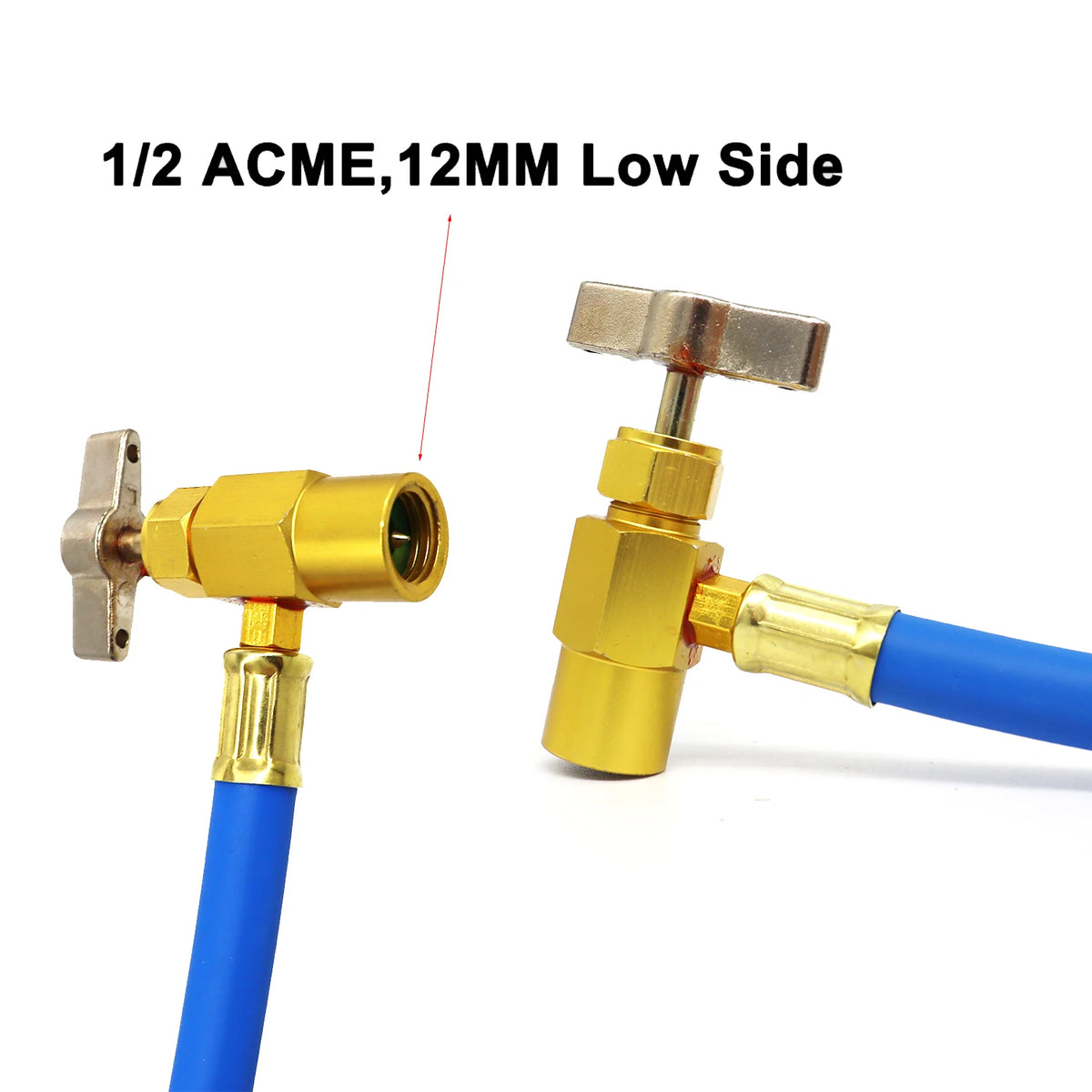 R134A Air Conditioner Gas Cooler with Measuring Gauge Car Refrigerant Charging Pipe AC Recharge Hose for Car Automobile