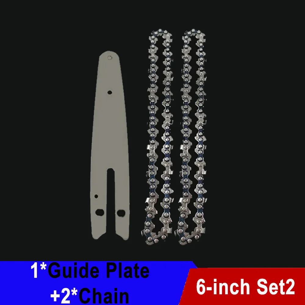6" Saw Chain for Mini Chainsaw Mini Steel Chainsaw Chains Electric Chainsaws 37 knots 18 knives Chain Replacement Saw Accessory