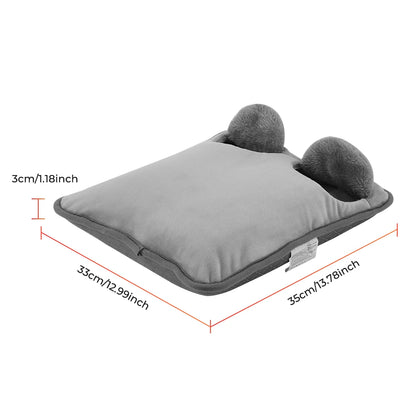Electric Foot Heating Pad Massage Cushion Portable Foot Warmer 4 Levels Temperature 4 Timer Heated Foot Massager Warming Mat