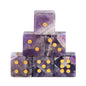5pc 1.6cm Natural stone amethyst dice Agate tiger eye stone particle Guess the number of points wholesale