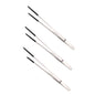 2pcs Bent Tip Tweezers For Crafts Stainless Steel Straight And Curved Nippers Tweezers Feeding Tongs For Reptile Lizards Spider