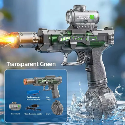 Children High Pressure Electric Water Gun Toys Summer Outdoor Beach Pool Garden Fight Games Kids Automatic Bursts Watergun Gifts