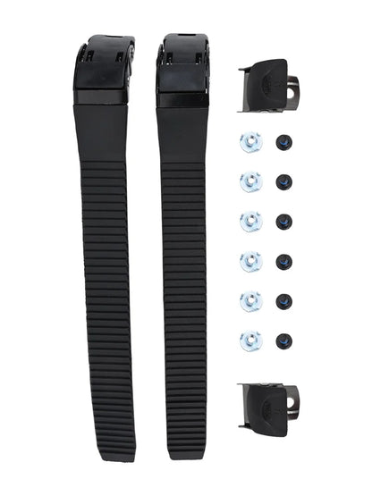2 Sets Roller Skates Strap Fastening Straps Inline Skate Strap Buckle With Clamp Screws Nut Replacement