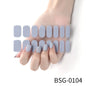 16/18/20Tips Semi-Cured Gel Nail Strips Adhesive Full Cover Stickers for Nails UV Lamp Need Press On Nails Fashion Manicure