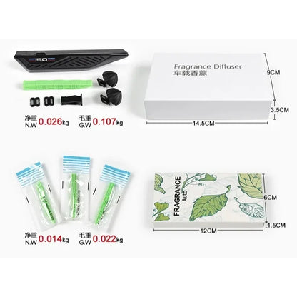 For BMW F30 F10 Car Air Freshener Blade Shape Vent Perfume Diffuser Universal Fragrance Holder With Refill Strips