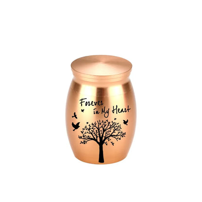 Hot Sale 7 Colors Tree of Life Design Cremation Urn Pet Memorials and Gifts Mini Made of Aluminum Alloy Urns