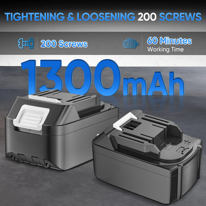 Brushless cordless impact wrench 1800 N·m, power tools for Makita 18V batteries