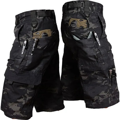 Tactical Camouflage Shorts Outdoor Work Pants Men's Multi-pocket Casual Cargo Short Pants Quick Dry Wear-resisting Shorts Male