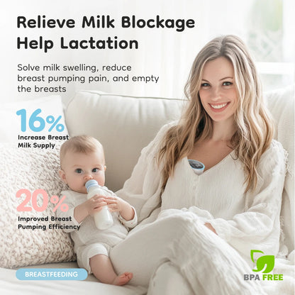 MAMIJOY Wearable Electric Breast Pumps 4 Modes 12 Levels Portable Hands Free Breast Pump Silent Comfort With 19/24mm Flange EB26