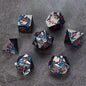 D&D Dice 7 Die Metal DND Dice Set, Weighted Metallic for Dungeons and Dragons Dice Set, Polyhedral D and D Dice Roleplaying Cube