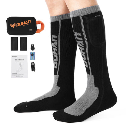 Electric Heating Socks for Skiing Snowboarding Hiking Rechargeable Batteries Thermal Warmer Remote Control Winter Outdoor Sports