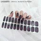 16/18/20Tips Semi-Cured Gel Nail Strips Adhesive Full Cover Stickers for Nails UV Lamp Need Press On Nails Fashion Manicure