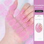 16/22 Tips Semi Cured Gel Nail Stickers for UV Lamp Designer Adhesive Nail Gel Wraps DIY Long-lasting  Nail Decoration