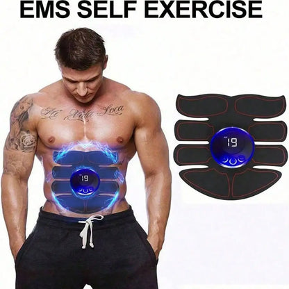 USB Charging EMS Abdominal Muscle Stimulator for Men Fitness ABS Arm Training Patches Home Muscle Exercise Equipment