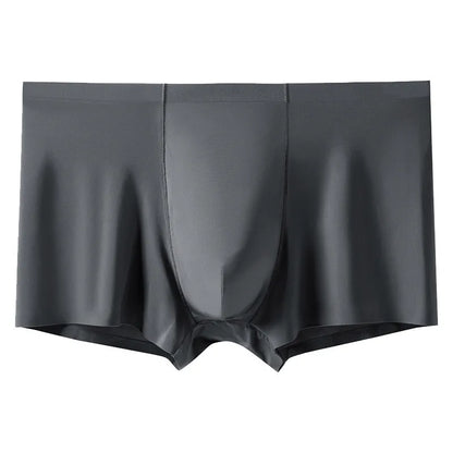 L-Xxxl Seamless Eisse Ide Boxer Men Solid Color Male Underpants Ultra Thin Sexy Underwear Summer Cool Trunk Shorts