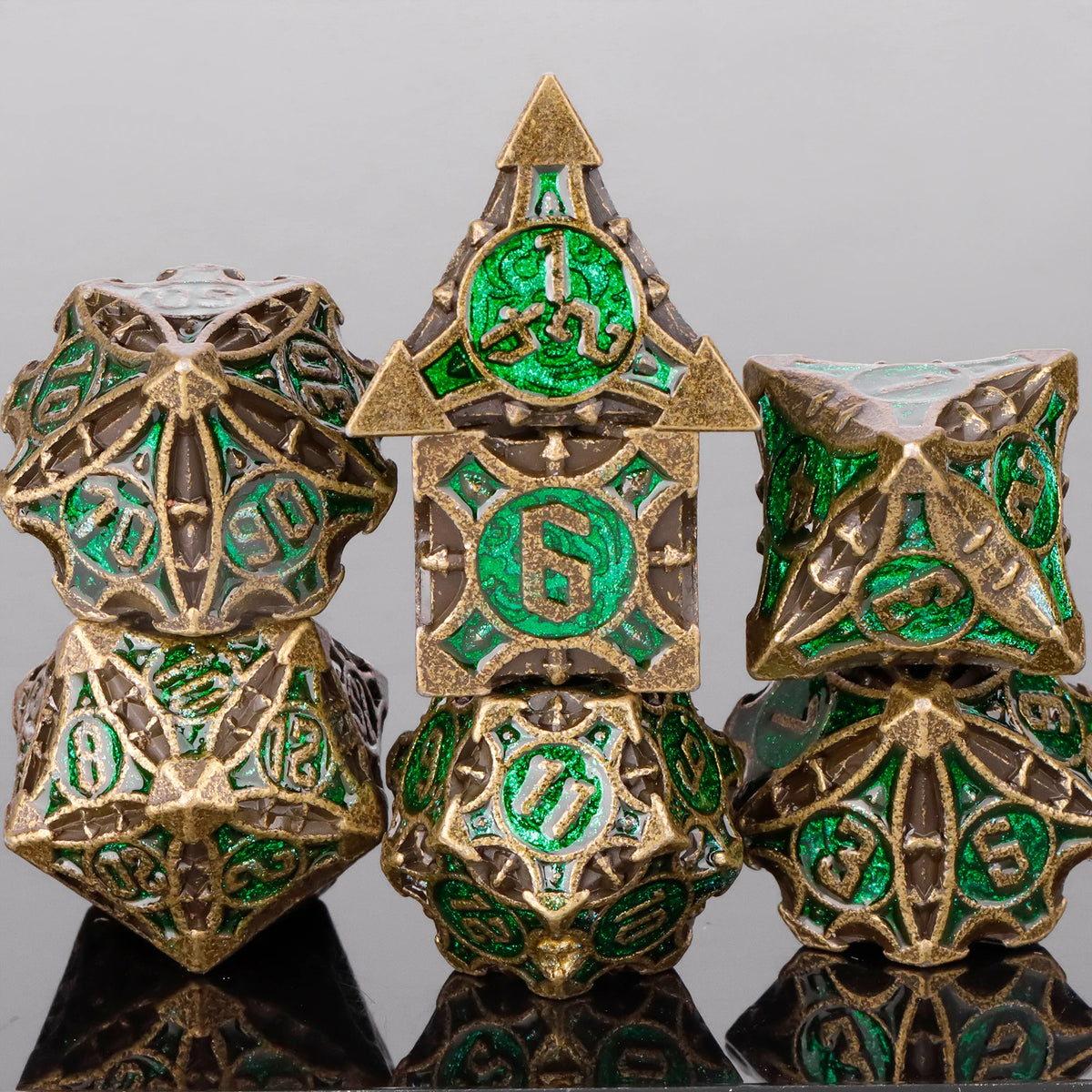 7pcs DND Metal Dice Set MTR Polyhedral Dice for Dungeons And Dragons Role Playing Games D&D Dice Set Dnd Gifts