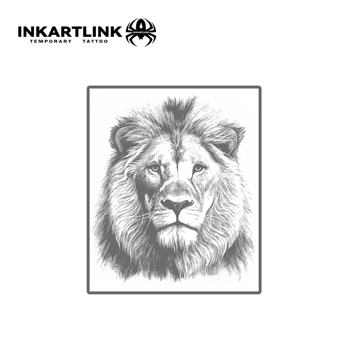 lion Temporary Tattoo,Lasts To 15 Days New Technology Magic Waterproof Semi Permanent Sticker.
