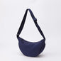 Nylon fabric zipper crossbody bag for men and women, crescent-shaped dumpling bag under the armpits, large capacity