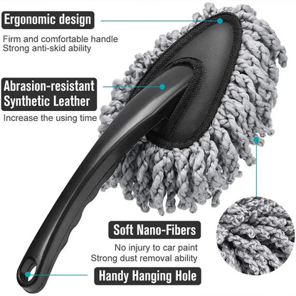 Universal Car Collector Cleaning Dusts Mop Bristles Strong Water Absorption Vehicle Cleaning Wax Mop Brush Car Wash