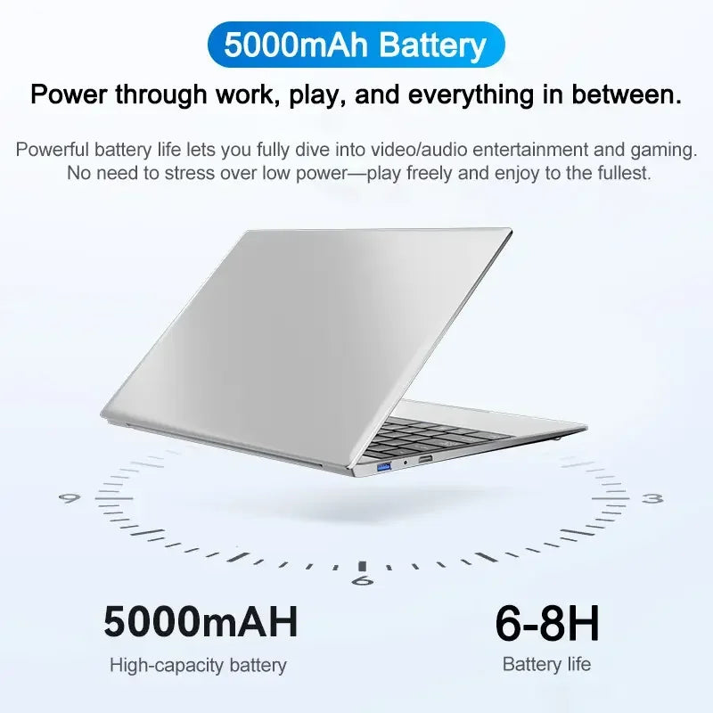 14.1" Ultra Slim Portable Laptop Intel Core I9-10980HK Win11 Pro 16GB RAM 2TB SSD FHD WiFi6 BT5.2 Gaming Office Student Notebook