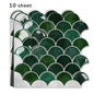 1/10/20pcs Self Adhesive Wall Tiles, Heat Resistant Peel And Stick Kitchen Backsplash, Waterproof , Stickers For Home Decor