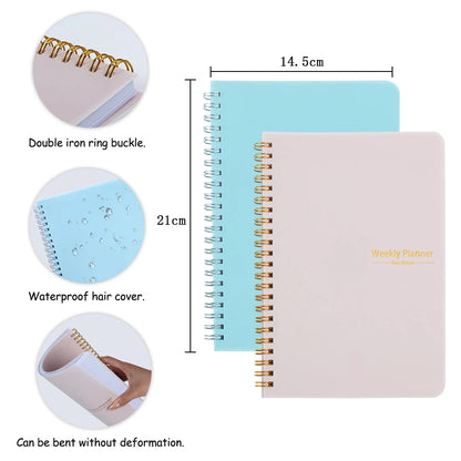 2024 Weekly Planner Agenda A5 Notebook Planner Pouch 52 Weeks Planner Schedules Stationery School Office Supplies Stationery