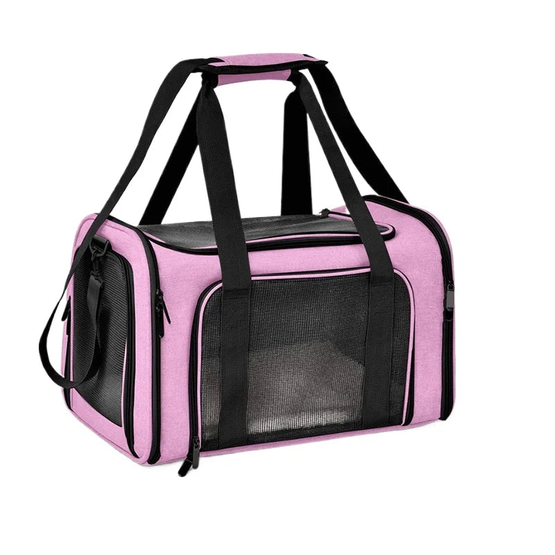 Large Capacity Mesh Breathable Pet Bag Outdoor Portable Cat Backpack Breathable Mesh Pet Travel Carrier Cats Daily Outdoor Use