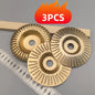 Woodworking Grinding Disc Three-Piece Set 100mm Wide/16Mm Metal Hole Arc-Shaped Bevel Design Electric Grinder Grinding Disc Wood Cutting Carving Polishing Tool Set