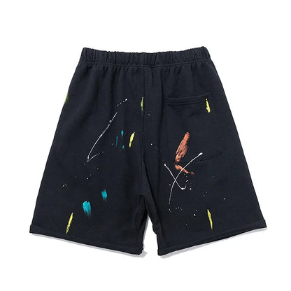 Luxury Cotton Graffiti Patchwork Casual Pants Mens 2024 New Brand Clothes Women Retro High Street Sweatpants Graphic Trousers